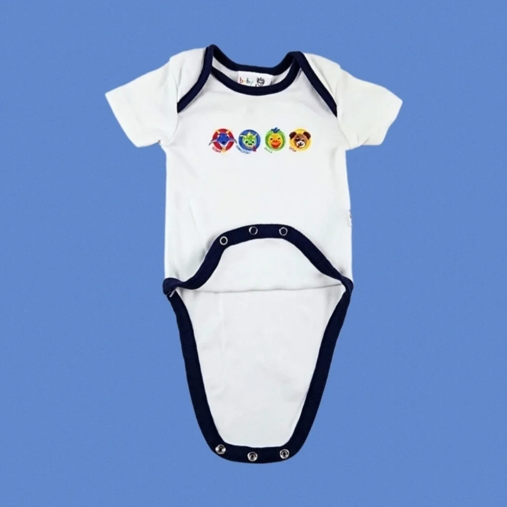 Newborn Baby Einstein Cotton One Piece Romper Bodysuit Outfit White Multi NB